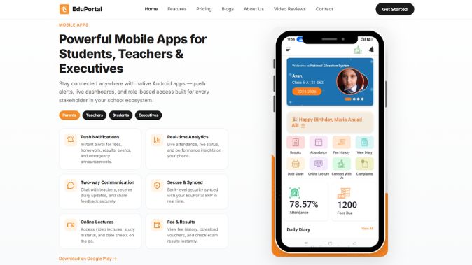 Edu Portal School & College Management System — screenshot 2